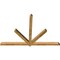 Ekena Millwork Kennewick Rough Sawn Timber Gable Bracket, Western Red Cedar, 96"W x 64"H x 4"D x 4"F, 16/12 Pitch GBW096X64X0404KEN00RWR - alternate 2